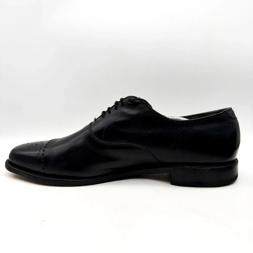 Allen Edmonds Dryden Oxford Cap Toe Dress Shoe Mens Size 13 B Black Leather 1802